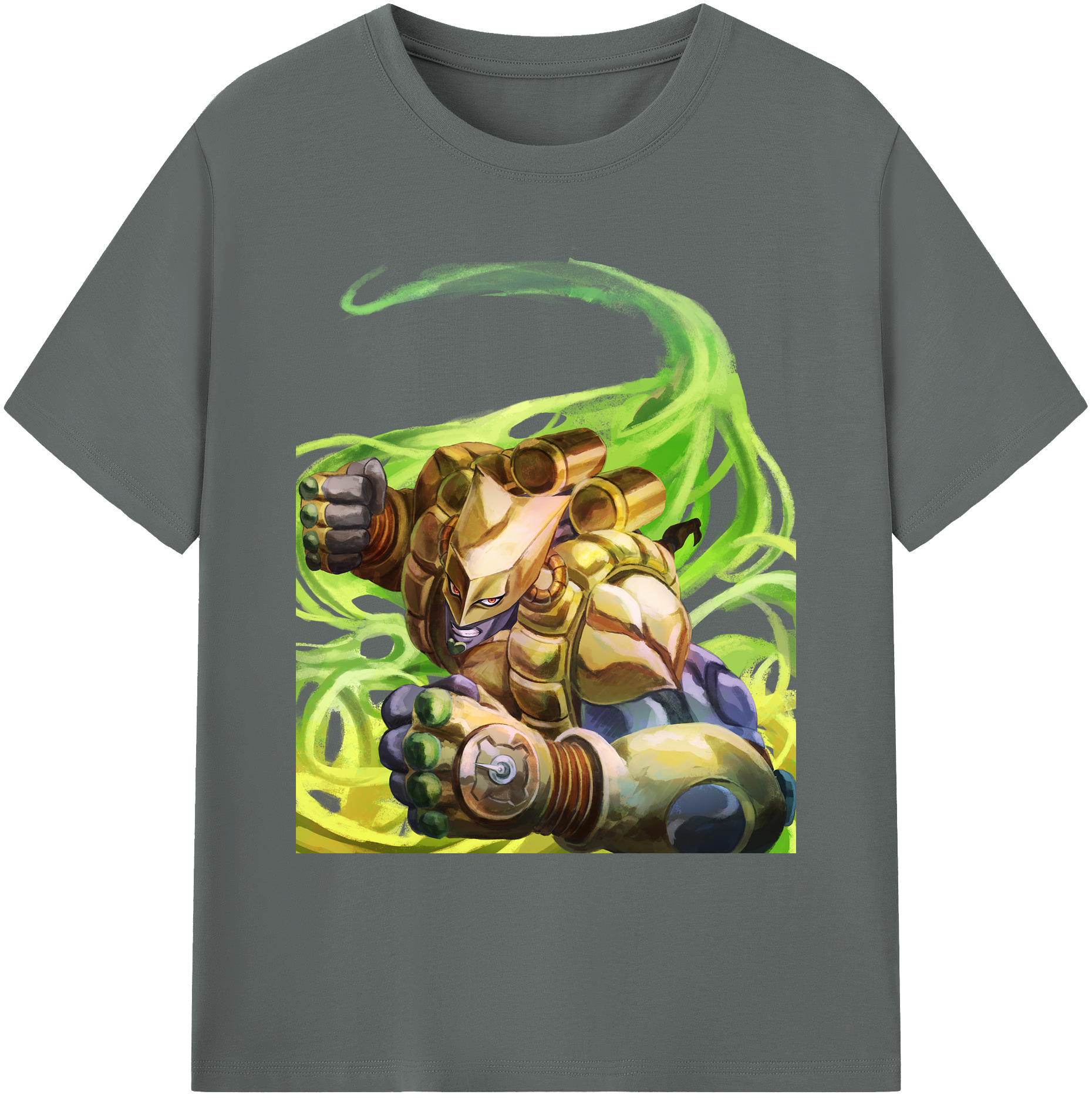 （画像用） ジョジョの奇妙な冒険 ディオ?ブランドー JoJo's Bizarre Adventure Dio Brando 綿100％ メンズ半袖Tシャツ｜肌触りやわらか＆通気性